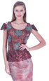 Bluza dantela pictata si brodata  Liza Panait Liza Panait Online Boutique